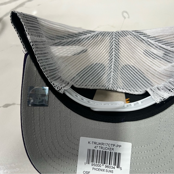 Phoenix Suns 47 Brand MVP 2Tone Mesh Trucker Adjustable SnapBack Hat Cap - Picture 5 of 5